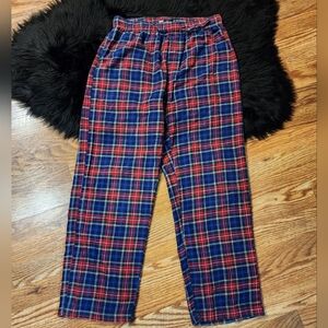 CHAPS Plaid Fleece Pajama Pants Size M
